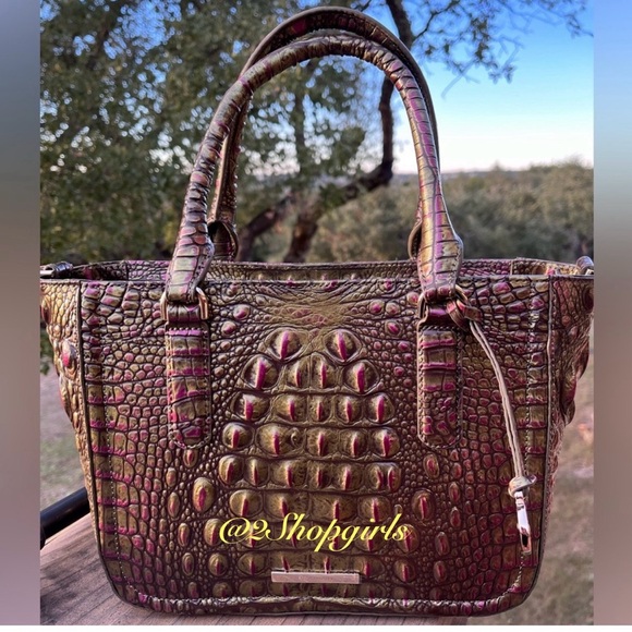NWT Brahmin Small Ashlee Pesto Melbourne Satchel - Picture 1 of 15